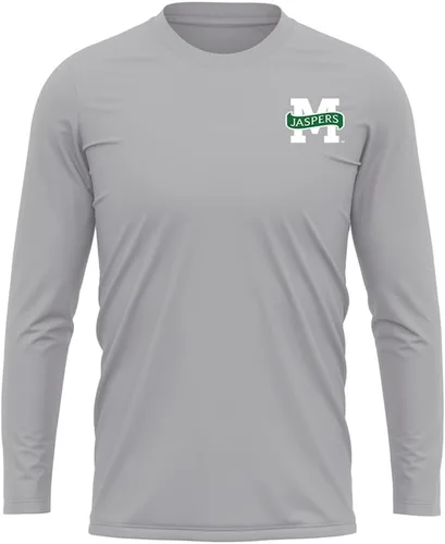 Miniatura 282 de Camisa deportiva de manga larga oficial de la NCAA Collegiate para hombre, con logotipo en el pecho izquierdo, colección Athletic Heather