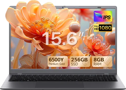 Computadora portátil de 15.6 pulgadas - Laptops con procesador Pentium (hasta 3.4 GHz), 8 GB de RAM 256 GB SSD, pantalla FHD de 1080P, batería de