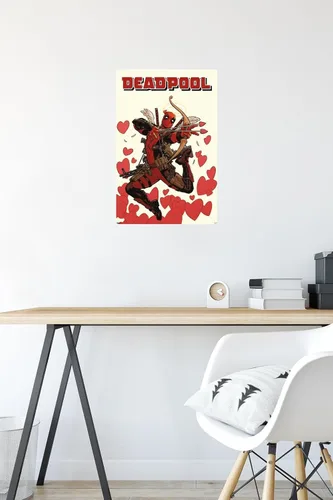 Miniatura 4 de Marvel Comics Deadpool - Póster de pared de Cupido, 22.4 pulgadas de largo x 14.7 pulgadas de ancho, versión premium sin marco