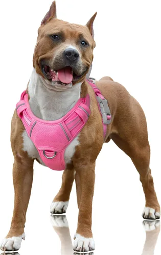 Miniatura 51 de BARKBAY Arnés para Perro Sin Tirones Talla Grande Arnés Reflectante para Perro con Clip Frontal y Asa de Control Fácil para Caminar Entrenar Correr