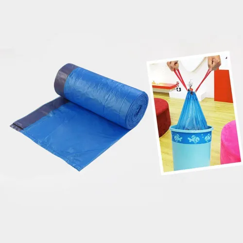 Miniatura 5 de Bolsas de basura pequeñas de 1.2 galones, cordón, 200 unidades, color azul
