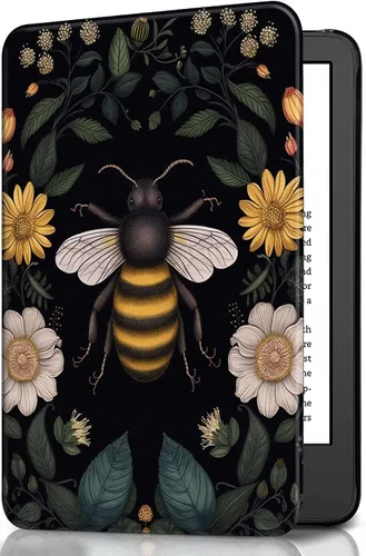 Miniatura 60 de Funda para Kindle básico de 6 pulgadas (11.ª generación), múltiples ángulos, piel sintética, delgada, con función de encendido y apagado automático