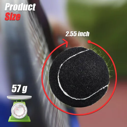 Miniatura 2 de GKK Paquete de 27 pelotas de tenis, pelota de tenis de entrenamiento sin presión, pelotas de tenis a granel para jóvenes, principiantes, mascotas