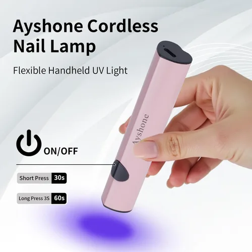 Miniatura 3 de Luz UV de mano para uñas de gel, lámpara LED UV inalámbrica para curar esmalte de gel, secador de uñas USB recargable 8 veces más rápido para secado