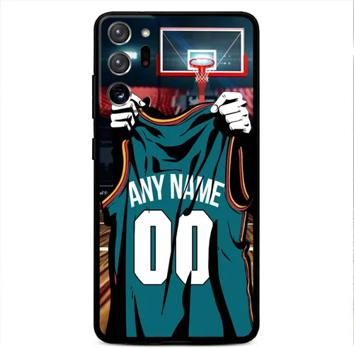 Miniatura 29 de Nombre y número personalizados, camiseta de baloncesto de Los Ángeles, funda de silicona líquida para Samsung Galaxy Note 20/20 Ultra 10 Pro Note 9