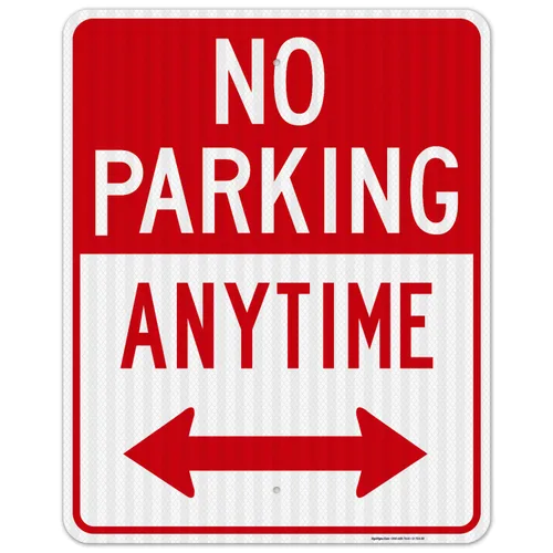Miniatura 13 de SIGO SIGNS señal con la leyenda "No Parking Anytime", grande 10 x 14 pulgadas, de aluminio, para uso interior o exterior