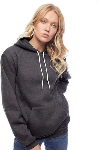 Miniatura 5 de American Apparel Sudadera con capucha de manga larga de vellón flexible para hombre, Blanco, XXS