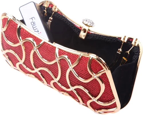 Miniatura 7 de Fawziya Bolso de mano de cristal para mujer con asa