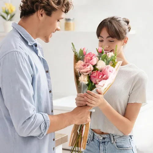 Miniatura 7 de Mauproy Paquete de 50 bolsas de flores para ramos de flores, papel de regalo de flores, fundas de papel kraft con cintas para graduación