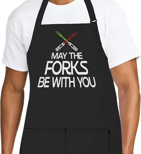 Miniatura 23 de Delantal de chef personalizado para hombres, diseño bordado personalizado, cocina profesional, barbacoa, parrilla, para papá, decorado en Estados