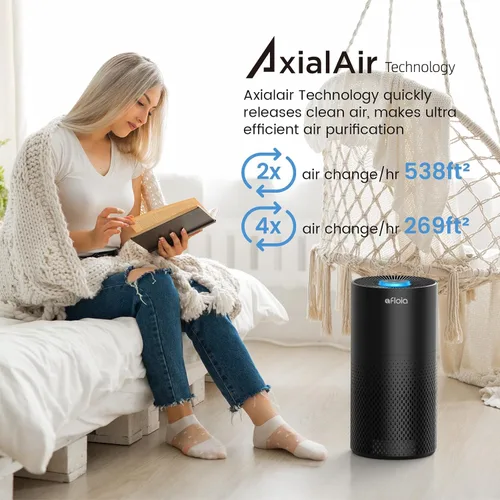 Miniatura 3 de Afloia Purificadores de aire para el hogar, habitación grande de hasta 1076 pies², purificadores de aire con filtro de 3 etapas para dormitorio 22
