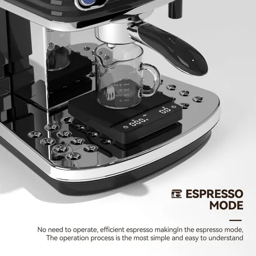 Miniatura 2 de Báscula de café recargable con sincronización automática, mini balanza de espresso con temporizador, escala de alta precisión de 4.4 lbs/0.00 oz