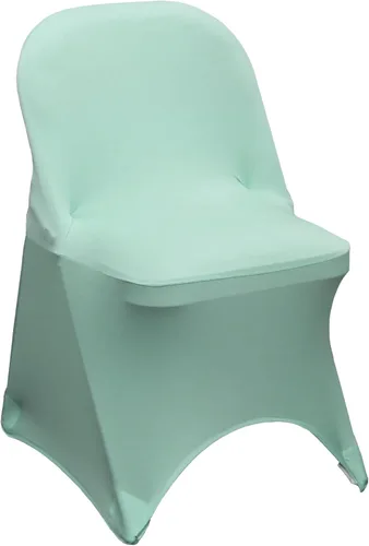 Miniatura 43 de YOUR CHAIR COVERS - Funda para silla plegable de elastano azul claro - Funda de cojín tapizada plegable elástica ajustable extraíble lavable