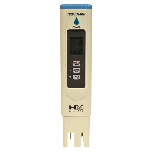 Miniatura 2 de HM COM-80 Conductividad eléctrica Digital (EC) y Hydro Tester de sólidos disueltos totales, 0-5000 ppm TDS Rango, 1 ppm de resolución, +/- 2%