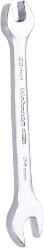 Miniatura 4 de Utoolmart Llave doble de extremo abierto, llave métrica de 9.055 in de longitud, llave de pie de gallo de 0.866 in x 0.945 in, CR-V, totalmente