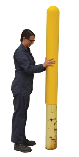 Miniatura 3 de Vestil BPC-48-5.5 Tapa plástica del bolardo, 5-7/8" diámetro interior, 48" altura