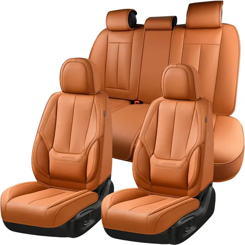 Miniatura 46 de Coverado Juego completo de fundas de asiento de automóvil, fundas de asiento para automóviles, fundas de asiento de coche beige para asientos