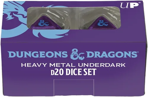 Miniatura 2 de Ultra PRO - Juego de 2 dados Underdark D20 para Phandelver y abajo: El obelisco destrozado para mazmorras y dragones, dados poliédricos