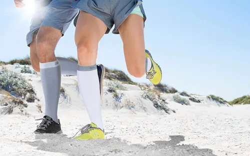 Miniatura 6 de CS CELERSPORT 3 pares de calcetines de compresión de 20 a 30 mmHg para hombres, calcetines de apoyo atlético para correr