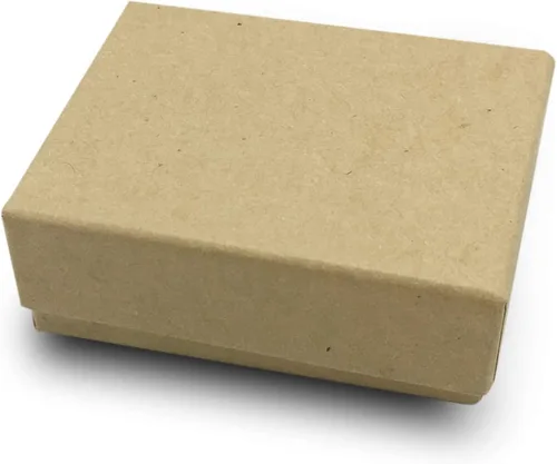 Miniatura 16 de TheDisplayGuys - Paquete de 100 cajas de cartón rellenas de algodón #21 para joyas, caja de regalo, color marrón kraft (2.6 x 1.6 x 1.0 pulgadas)