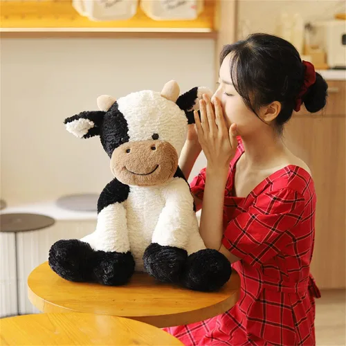 Miniatura 4 de Juguete de peluche de año de vaca, lindo ganado, animales de peluche, muñeca suave, juguetes para niños, regalo de cumpleaños para niños, Pascua