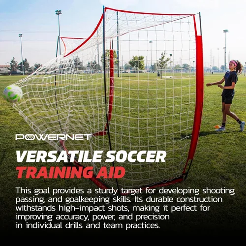 Miniatura 4 de PowerNet Soccer Goal for Backyard, 3Mx2M / 6x4 / 8x4 / 12x6 / 14x7 /18.5x6.5 / 21x7 / 24 x 8 Portable Soccer Net, Sports & Outdoors Training