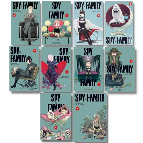 Spy x Family Collection Set Volumes 1-10 by Tatsuya Endo Tapa blanda – 1 Enero 2021