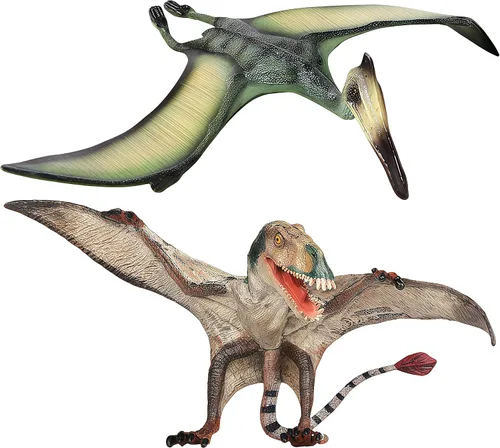Miniatura 14 de Gemini&Genius Juguete de dinosaurio de Pterosaurio para niños, figura de dinosaurio de pterodáctilo, regalo para calcetines, recuerdo de fiesta