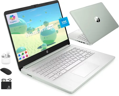 Miniatura 11 de HP Ultrabook 14 Laptop Computadora para negocios de estudio y hogar 2025, MS Office de por vida + Windows 11 Pro, CPU Intel Quad-Core, 16 GB de RAM