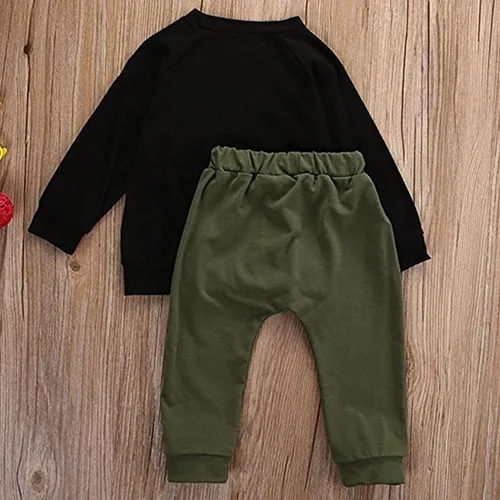 Miniatura 5 de Conjunto de ropa de otoño e invierno para bebé, conjunto de ropa estampada con pantalones de 0 a 3 años