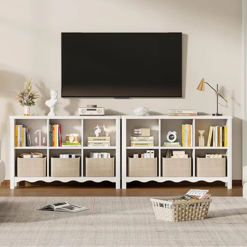 Miniatura 5 de ONBRILL Estante Organizador de Almacenamiento de 6 Cubos, Estantería y Organizador de Almacenamiento de Juguetes para Habitaciones de Niños, Estante
