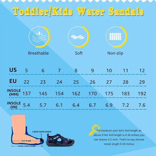 Miniatura 6 de STQ - Zapatos acuáticos para niños y niñas, de secado rápido, sin cordones, sandalias para la playa, para nadar, para la alberca, para bebés y niños