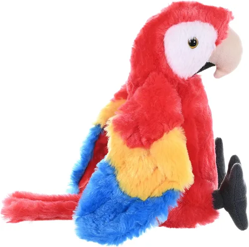 Miniatura 7 de Wild Republic Peluche de guacamayo escarlata, animal de peluche, regalo para niños, Cuddlekins de 8 pulgadas