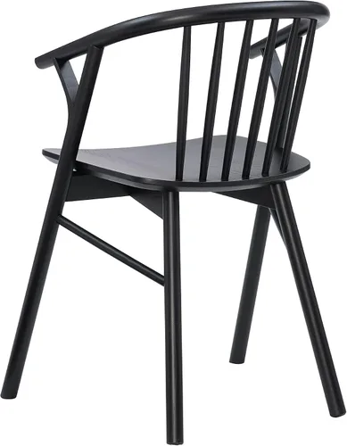 Miniatura 15 de Linon Breeanne - Silla de comedor con respaldo y silla de montar Windsor color negro
