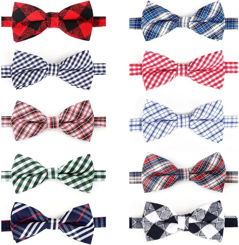 Miniatura 14 de Segarty Corbatines para perros, 40 piezas de collares con corbatín ajustables para mascotas pequeñas y medianas, corbatines cómodos para el cuello