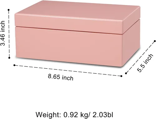 Miniatura 6 de Voova Joyero organizador de madera para mujeres adolescentes y niñas estuche de joyería de pintura de piano de lujo con espejo cajas