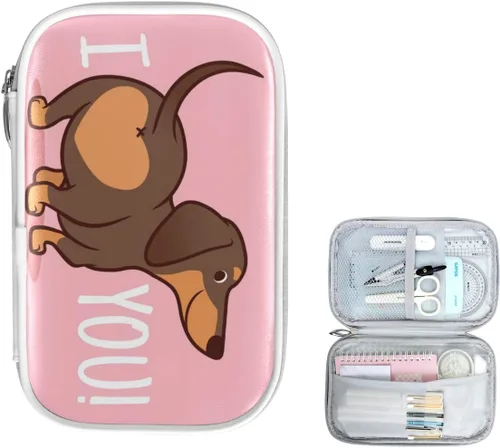 Miniatura 14 de Lindo Koala hojas verdes bolsa de lápices con cremallera organizador de lápices estacionario bolsa de maquillaje cosmético bolsa para la escuela