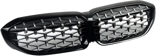 Miniatura 3 de Rejilla de diamante G20 G28 compatible con rejillas de riñón frontales BMW Serie 3 2019 2020 2021 2022, rejilla de reemplazo de parachoques Rejilla