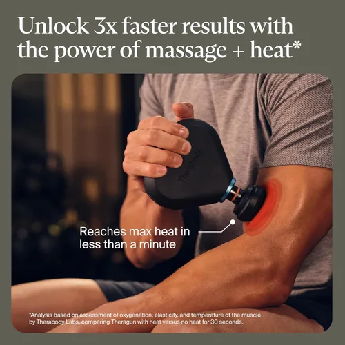 Miniatura 3 de TheraGun Therabody - Pistola de masaje Mini Plus - Masaje portátil mejorado con calor - Esencial de viaje para una recuperación más rápida sobre