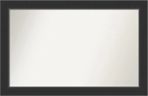 Miniatura 301 de Amanti Art Espejo personalizado, espejo de baño negro Astor, espejo de pared o espejo de tocador de baño sobre el fregadero (25 x 25 pulgadas)