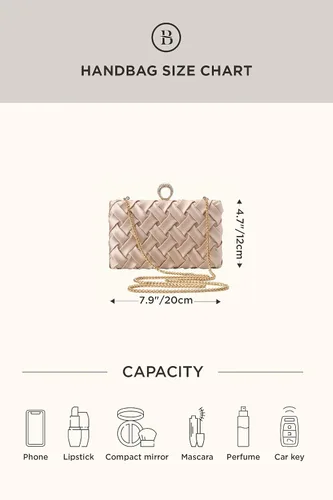Miniatura 7 de BABEYOND Monederos de mano para mujer, bolso de noche con borla colgante para novia, fiesta, graduación, boda