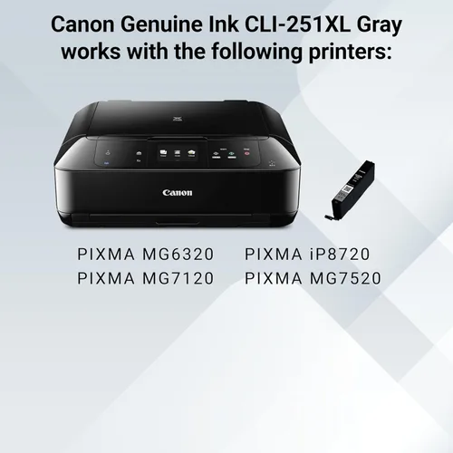 Miniatura 6 de Canon CLI-251XL tanque de tinta gris, compatible con MG7520, MG7120, iP8720 y iX6820