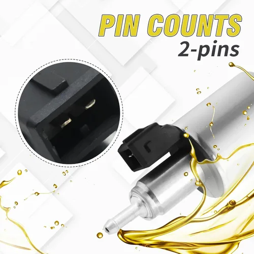 Miniatura 5 de Bomba diésel universal para calentador de aire para automóvil, 12V/24V 0.7 fl oz Medición de pulso, kit de bomba de combustible eléctrica en línea