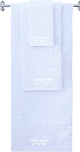 Miniatura 65 de BY LORA Juego de toallas de mano de algodón de rizo bordadas personalizadas, toallas de baño con monograma personalizadas, ultrasuaves