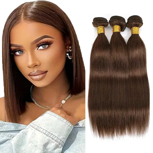 Miniatura 114 de Color 30 paquetes de cabello humano marrón onda del cuerpo paquetes 8 10 12 pulgadas brasileño virgen Remy extensiones de cabello humano doble trama