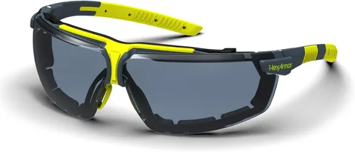Miniatura 16 de HexArmor VS300 Gafas de seguridad con brazos laterales ajustables Z87+ para hombres y mujeres Gris 23% con junta/antiniebla anti arañazos