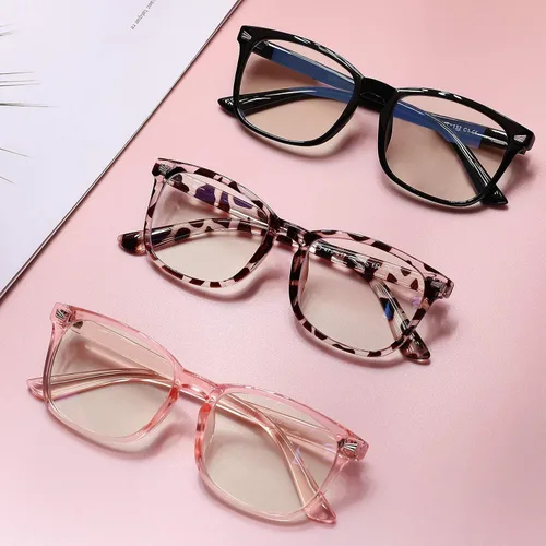 Miniatura 3 de COASION Gafas de pantalla azul para niños de 3 a 12 años, paquete de 3 gafas de bloqueo de luz azul para niñas y niños, anteojos falsos