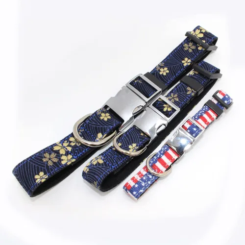 Miniatura 3 de Collar para perros, collar de diseño de algodón, lindos collares de flores para hembras y cachorros, para perros pequeños, medianos y grandes