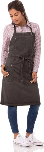 Miniatura 2 de Chef Works Delantal con babero unisex Dorset, Peltre