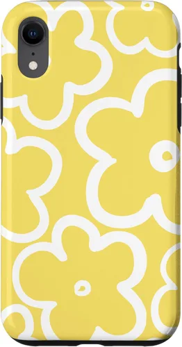 Miniatura 23 de iPhone 16 Cute Flower Pattern Wildflower Lemon Yellow and White Floral Case
